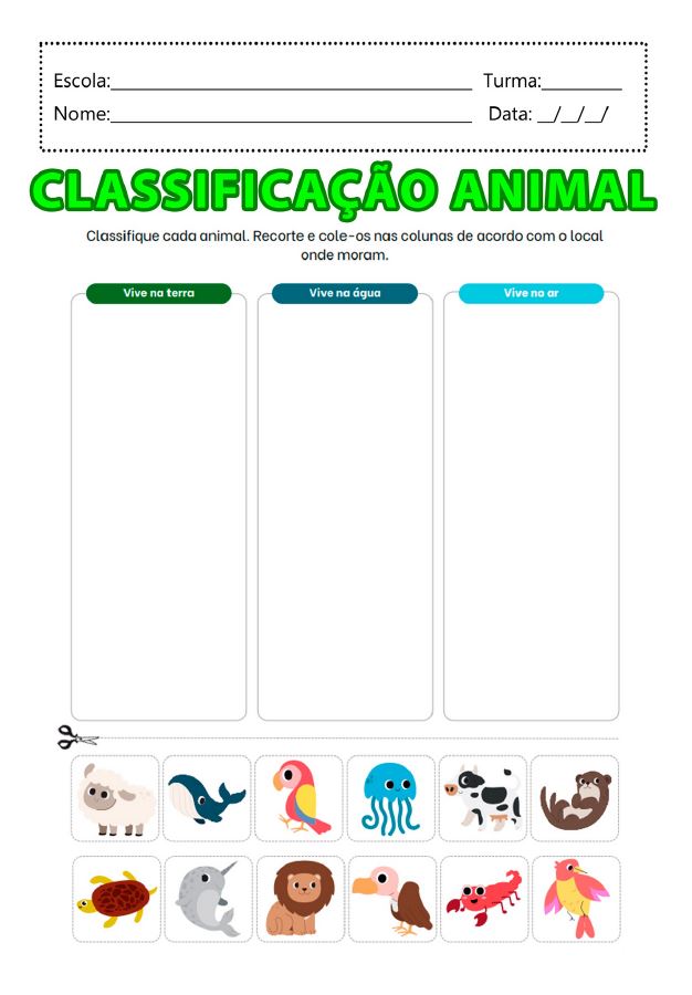 atividades de alfabetização